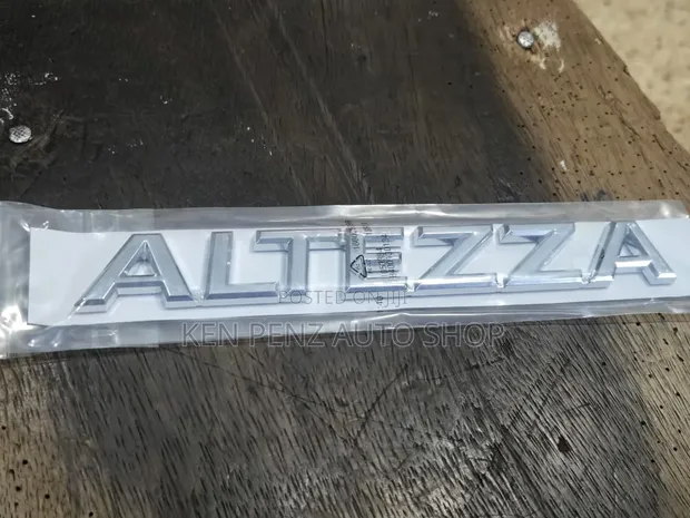Toyota Altezza Rear Name Plate Emblem/Logo - 1