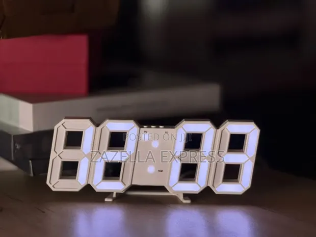 Beauenty 3D LED Digital Clock (23cm x 9cm) - 1