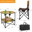 Lightweight Camping Table with Cup Holders - 4