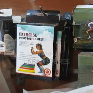 5-Piece Exercise Resistance Belt Set - Multicolour