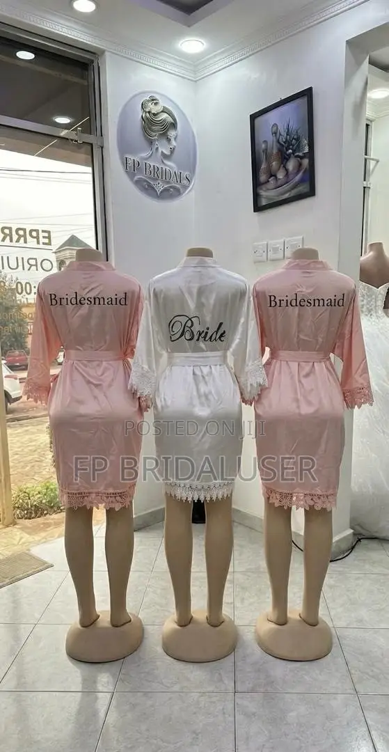 Pink Bridal Robes - 1