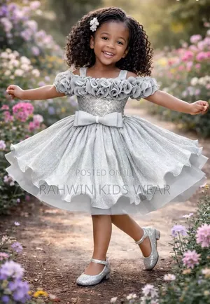 Silver Princess Party Dress (6 Months - 4 Years)