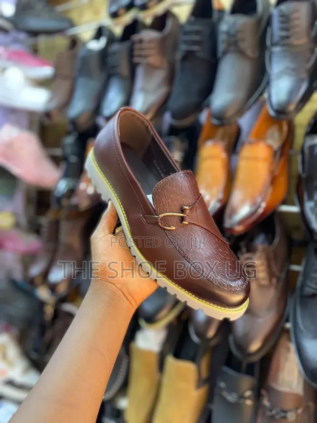 Men's Brown Clarks Loafers - 1