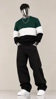 4F Unisex Green, White & Black Sweater - Brand New - 2