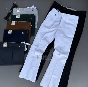 Men's Bootcut Formal Beltless Trousers