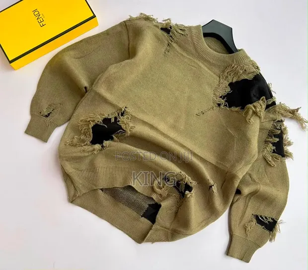 Distressed Aesthetic Sweater - 1