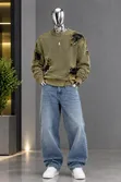 Distressed Aesthetic Sweater - 3