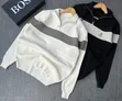 Men's Striped Half-Zip Wooly Sweater - 3