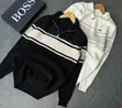 Men's Striped Half-Zip Wooly Sweater - 4