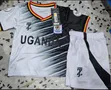 Uganda Cranes Kids' White and Black Jersey and Shorts Set - 2