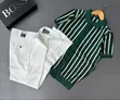 Smart-Casual Men's Two-Piece Outfit: Knit Shirt & Beltless Pants - 4