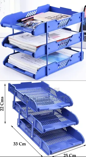 3 Tier Modern Document Tray Organizer