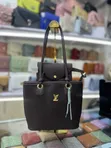 Dark Brown Louis Vuitton-Style Tote Bag - 3