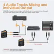 COMICA Vimo Q Wireless Lavalier Microphone - 4 Transmitters, 1 Receiver - 2