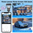 4G Solar Security Camera - 4K Ultra HD PTZ Wi-Fi Wireless - 4