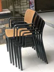 Brand New Outdoor Plastic Chairs with Armrests - 1