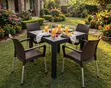Antares Plastic Dining Table and Chairs Set - 1