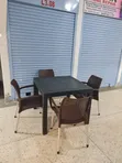 Antares Plastic Dining Table and Chairs Set - 2
