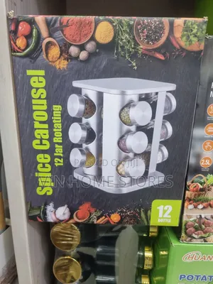12-Jar Rotating Spice Carousel