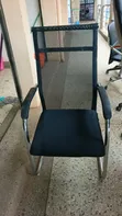 Mesh Office Chair with Fixed Armrests - 1