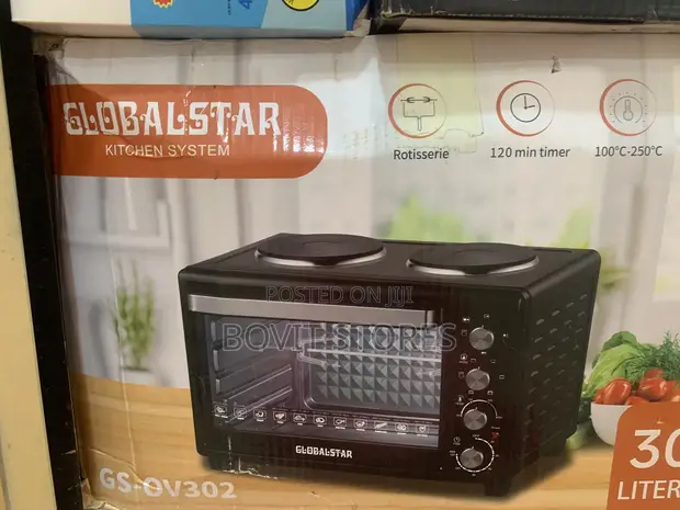 Global Star Electric Oven with 2 Hot Plates - 1