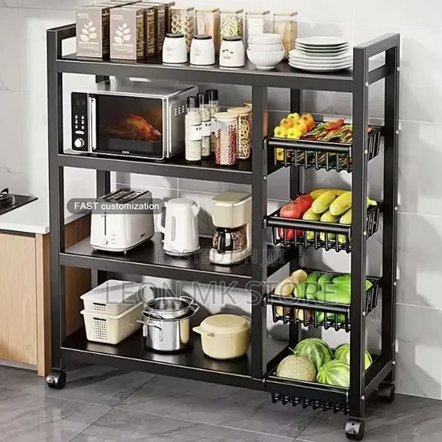 Modern Microwave Storage Cabinet - 1