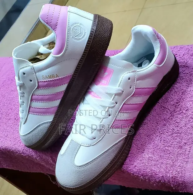 Pink Lowsole Samba Sneakers - Unisex - 1