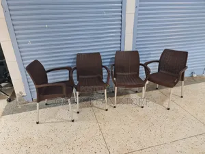 Brand New World Industries Plastic Dining Chairs (Brown)