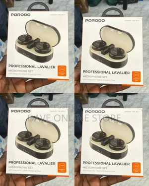Porodo Professional Lavalier Microphone Set (PDWMDMICBK)