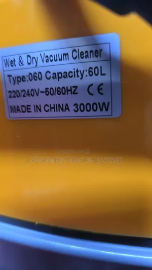 60L Wet and Dry Vacuum Cleaner with Two Motors