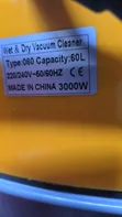 60L Wet and Dry Vacuum Cleaner with Two Motors - 1