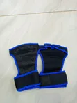 Black & Blue Half-Finger Weightlifting Gloves - 3