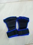Black & Blue Half-Finger Weightlifting Gloves - 4