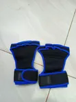 Black & Blue Half-Finger Weightlifting Gloves - 5
