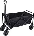 Collapsible Garden Wagon Cart with 360° Steering Wheel - 1