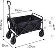 Collapsible Garden Wagon Cart with 360° Steering Wheel - 2
