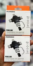 Porodo Minilink Transparent OTG Adapter (PDOTG50GY) - 2