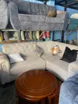 Cream L-Shaped Sofa - Brand New - 1