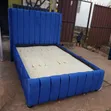 Brand New Dark Blue 5x6 Fabric Bed - 1
