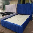 Brand New Dark Blue 5x6 Fabric Bed - 2