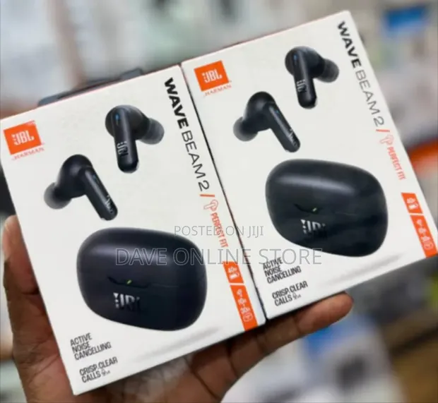 JBL Wave Beam 2 True Wireless Earbuds - Black - 1