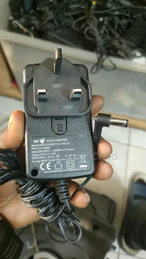 BT AC/DC Power Adaptor 12V 1.5A (UK Used)