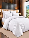 MILLION Egyptian Cotton Striped Bedsheets - Luxury Bedding 220x240cm - 1