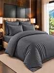 MILLION Egyptian Cotton Striped Bedsheets - Luxury Bedding 220x240cm - 2