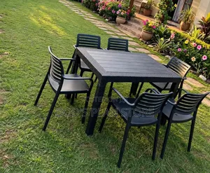 Plastic Dining Table and 4 Chairs