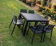 Plastic Dining Table and 4 Chairs - 1