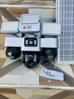 Triple Lens Solar Camera - 360° Rotation, Two-Way Audio