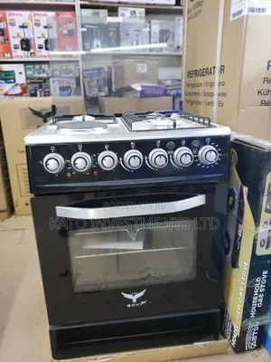 Sony 60x60 Gas Cooker - 3 Gas Burners, 1 Hot Plate, Self-Ignition