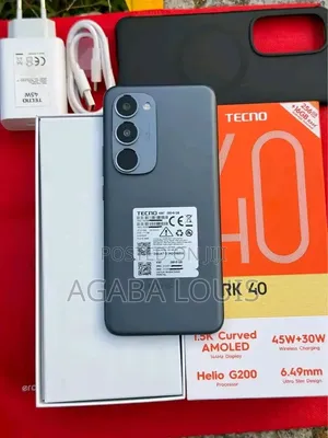 New Tecno Spark 40 Pro+ 256GB Black