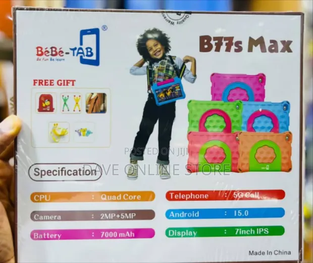 Brand New Bebe B77s 256GB Blue Kids Tablet - 1